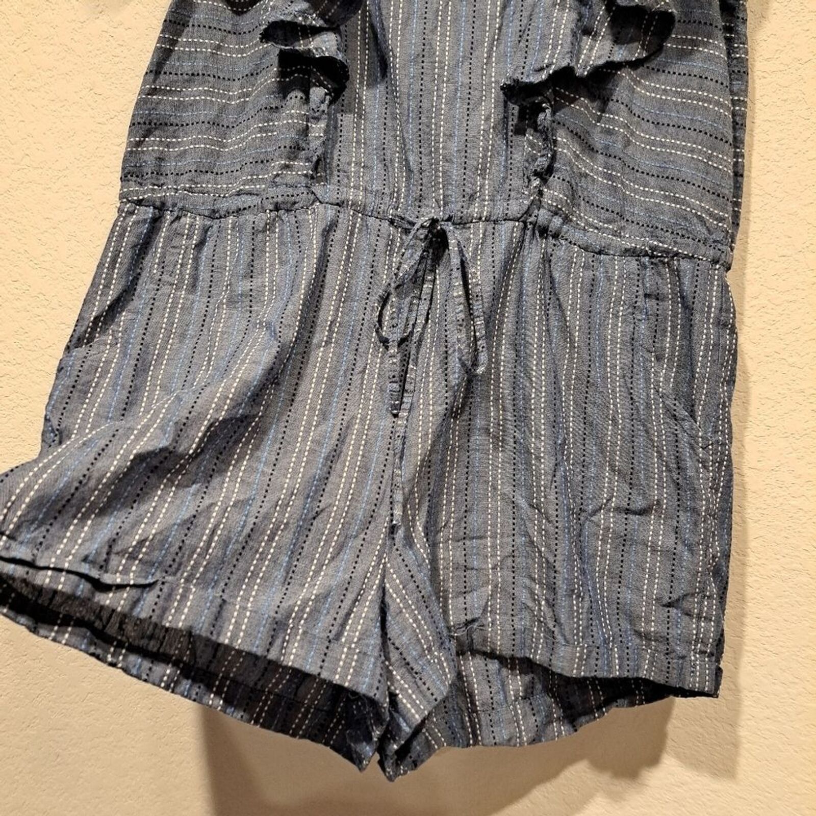 Other Mudpie ruffle flutter sleeve romper blue denim size M Size 36" / US 14 / IT 50 - 5 Thumbnail