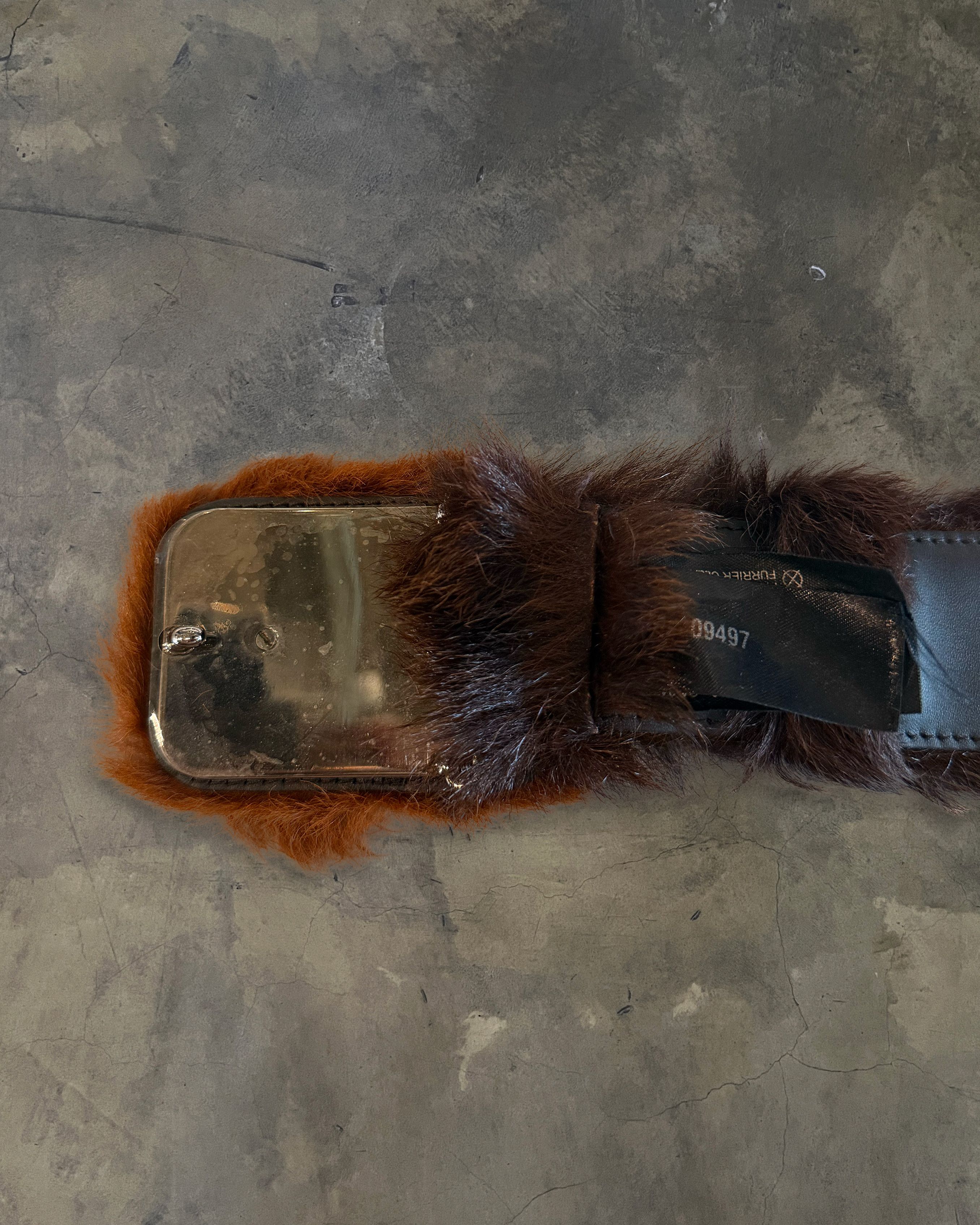 Prada PRADA FW2017 RUNWAY TWO TONE COWHIDE BELT Size 38 - 4 Thumbnail