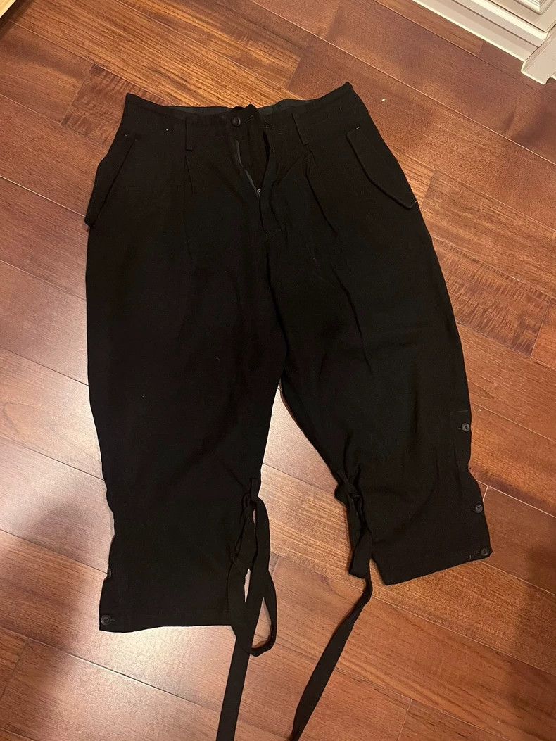Yohji Yamamoto Yohji Yamamoto size 2 Cropped lace-up pants Size US 28 / EU 44 - 1 Thumbnail