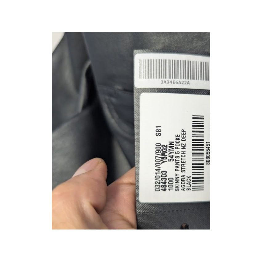 Saint Laurent Paris o1rshd1 Agora Stretch Skinny 5-Pocket Leather Pants in Black Size US 38 / EU 54 - 23 Thumbnail