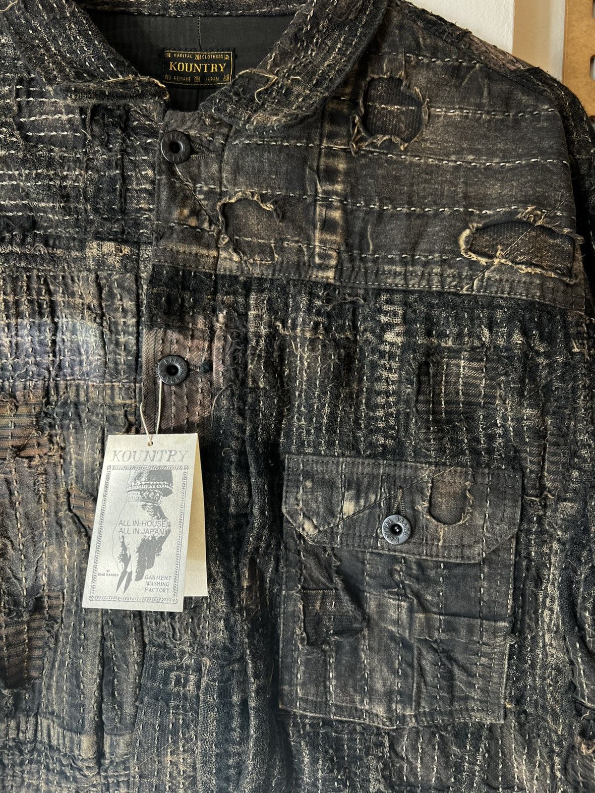 Kapital Black Tea-Core Boro Spring 1st Jacket Size US L / EU 52-54 / 3 - 3 Thumbnail