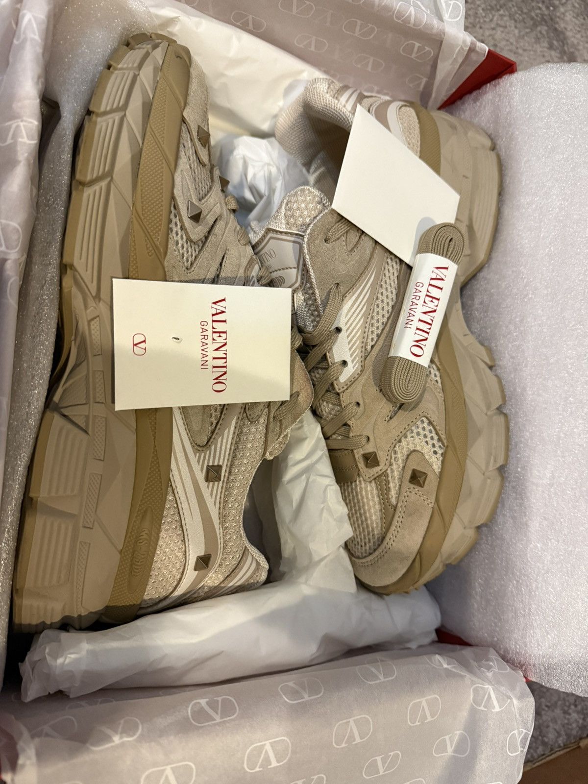 Valentino MS-2960 panelled sneakers Size US 10 / EU 43 - 10 Thumbnail