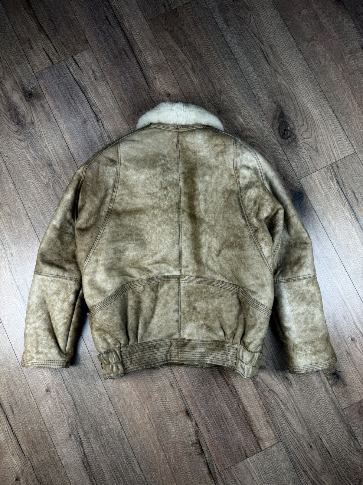 Other Vintage Italian Shearling Leather Jacket Size 50 Brown Size US M / EU 48-50 / 2 - 3 Thumbnail