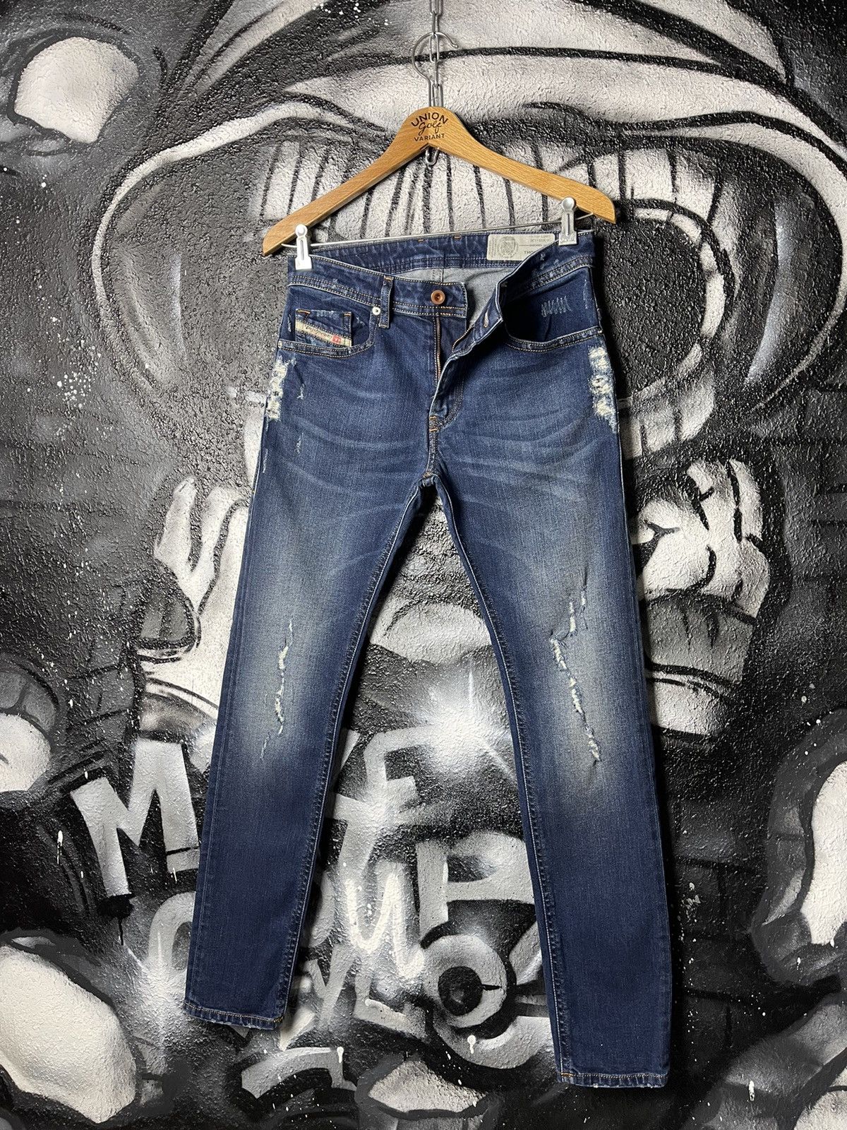 Diesel Diesel Thommer Distressed Slim Jeans Men’s Size W28 L30 Size US 28 / EU 44 - 1 Thumbnail