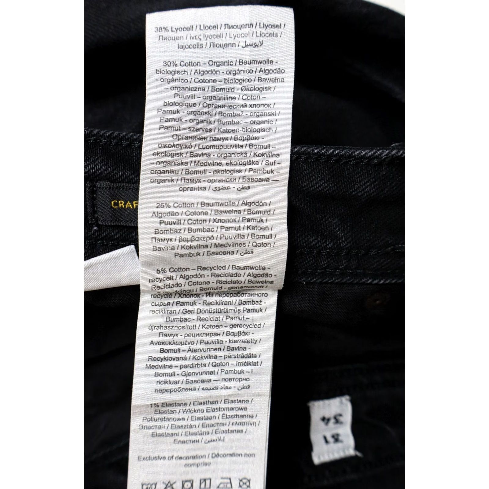 Jack & Jones Jack & Jones Jeans Regular Clark Jeans Men's W31/L34 Black Denim Zip Fly Size US 31 - 7 Thumbnail