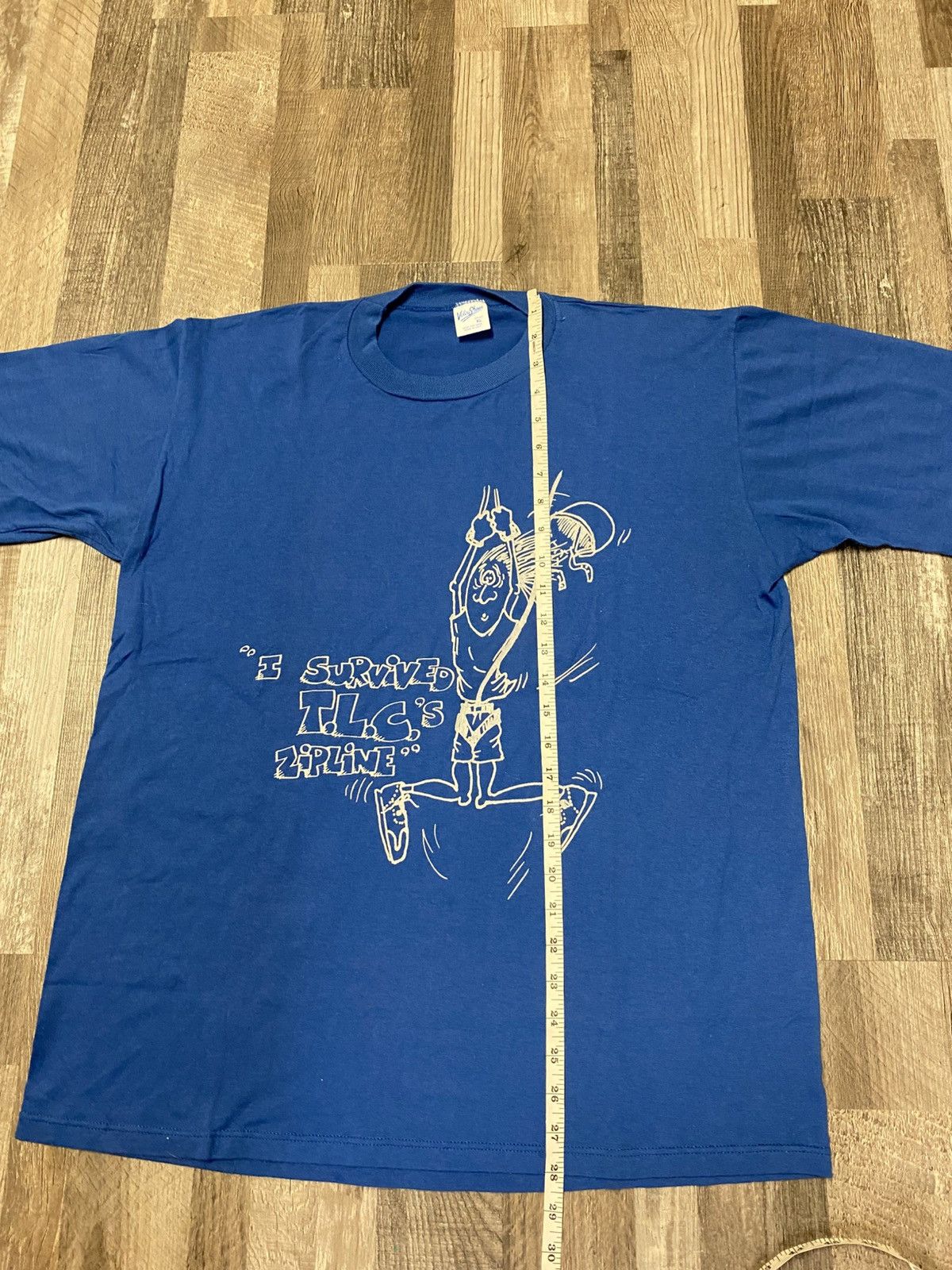 Vintage Vintage 90’s Single Stitch I Survived TLC Tee T Shirt Size US XL / EU 56 / 4 - 6 Thumbnail