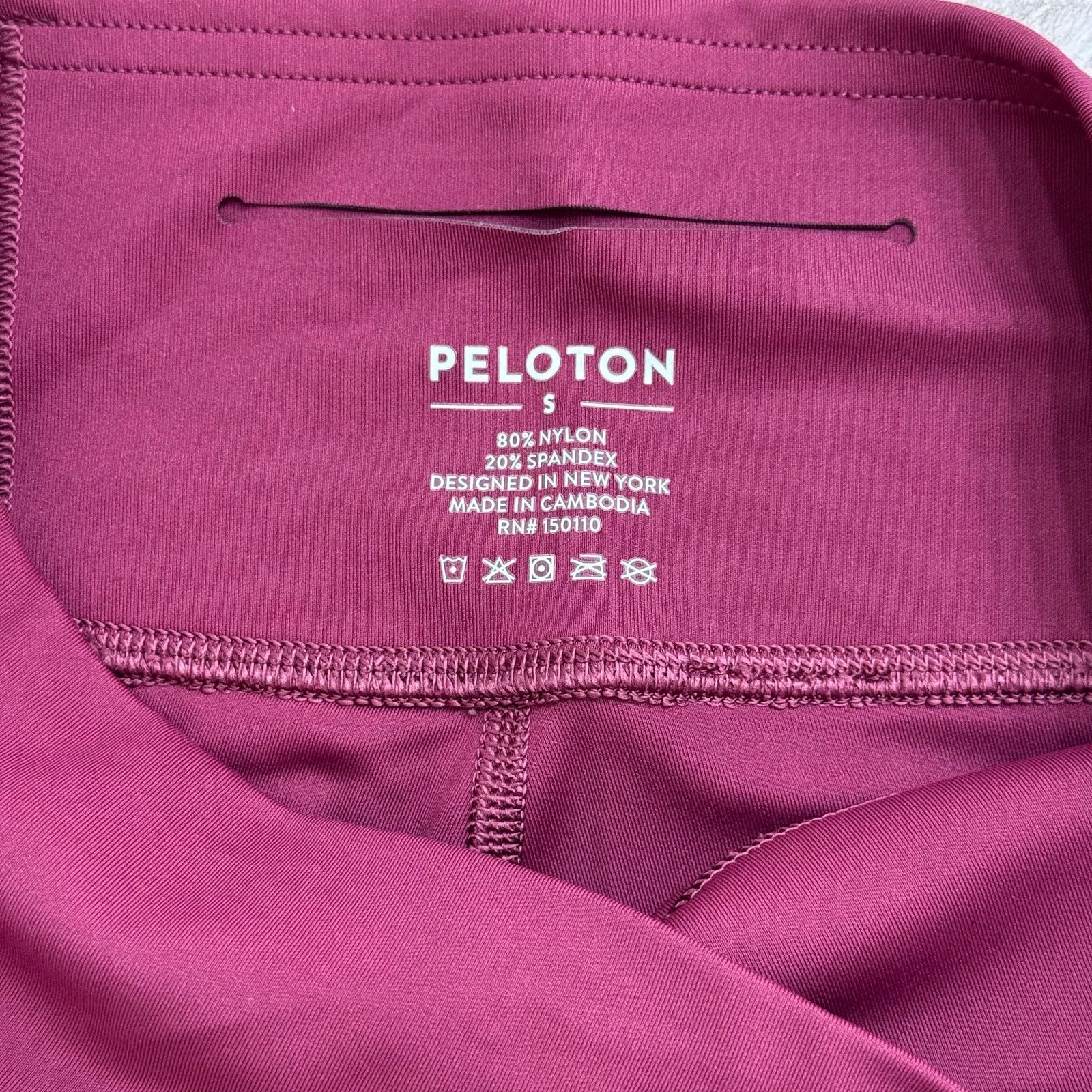 Peloton Peloton 7” Move Mission Bike Shorts Size Small Maroon Size 27" / US 4 / IT 40 - 4 Thumbnail