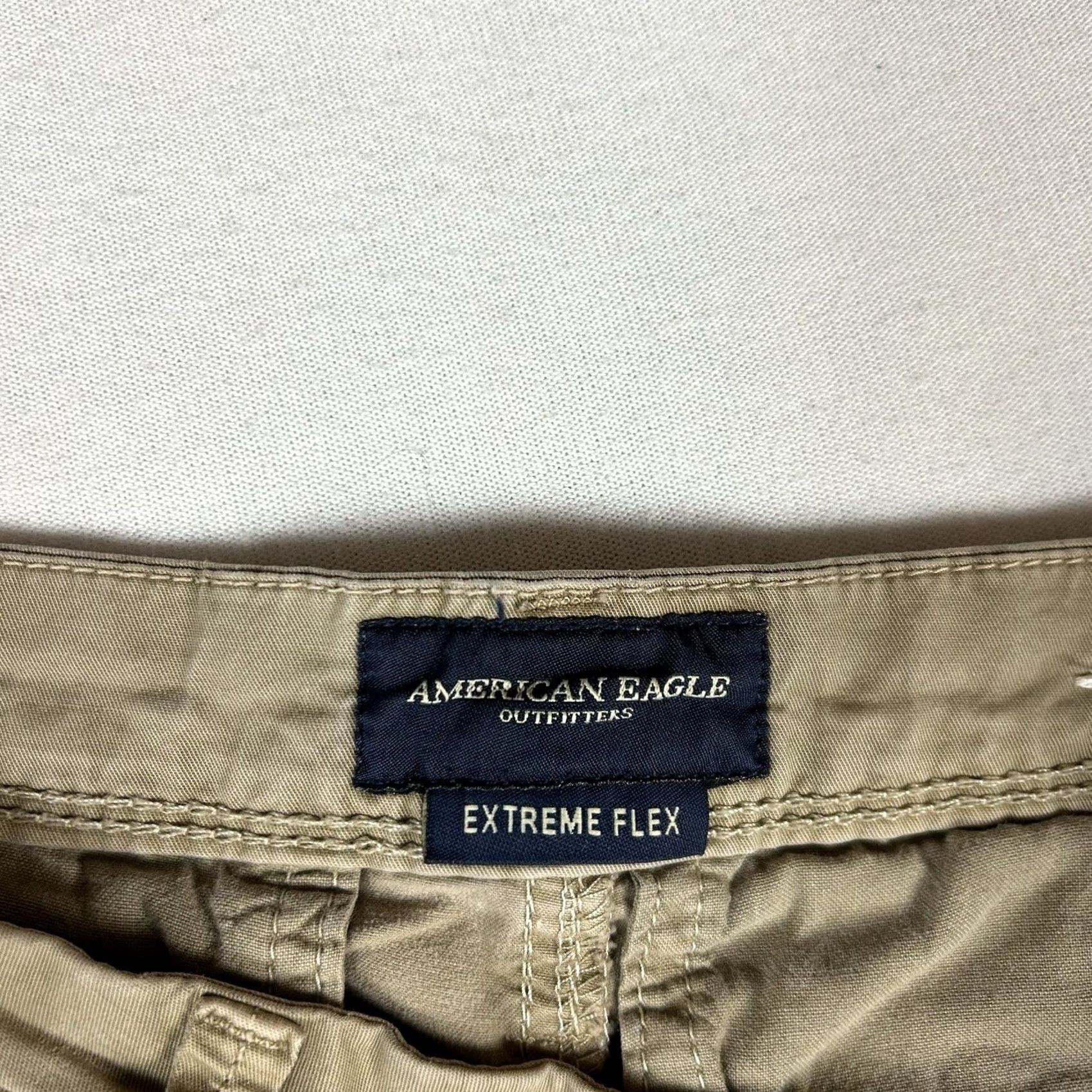 American Eagle Outfitters American Eagle Slim Taper Khaki Pants Men's 29x32 Beige Chino AEO Size US 29 - 6 Thumbnail