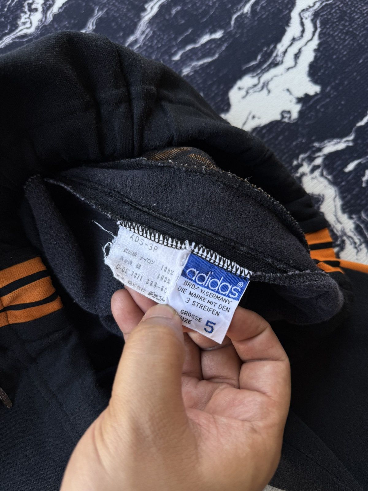 Adidas × Japanese Brand × Vintage Vintage adidas w.germany trackpants black orange Size US 30 / EU 46 - 8 Thumbnail