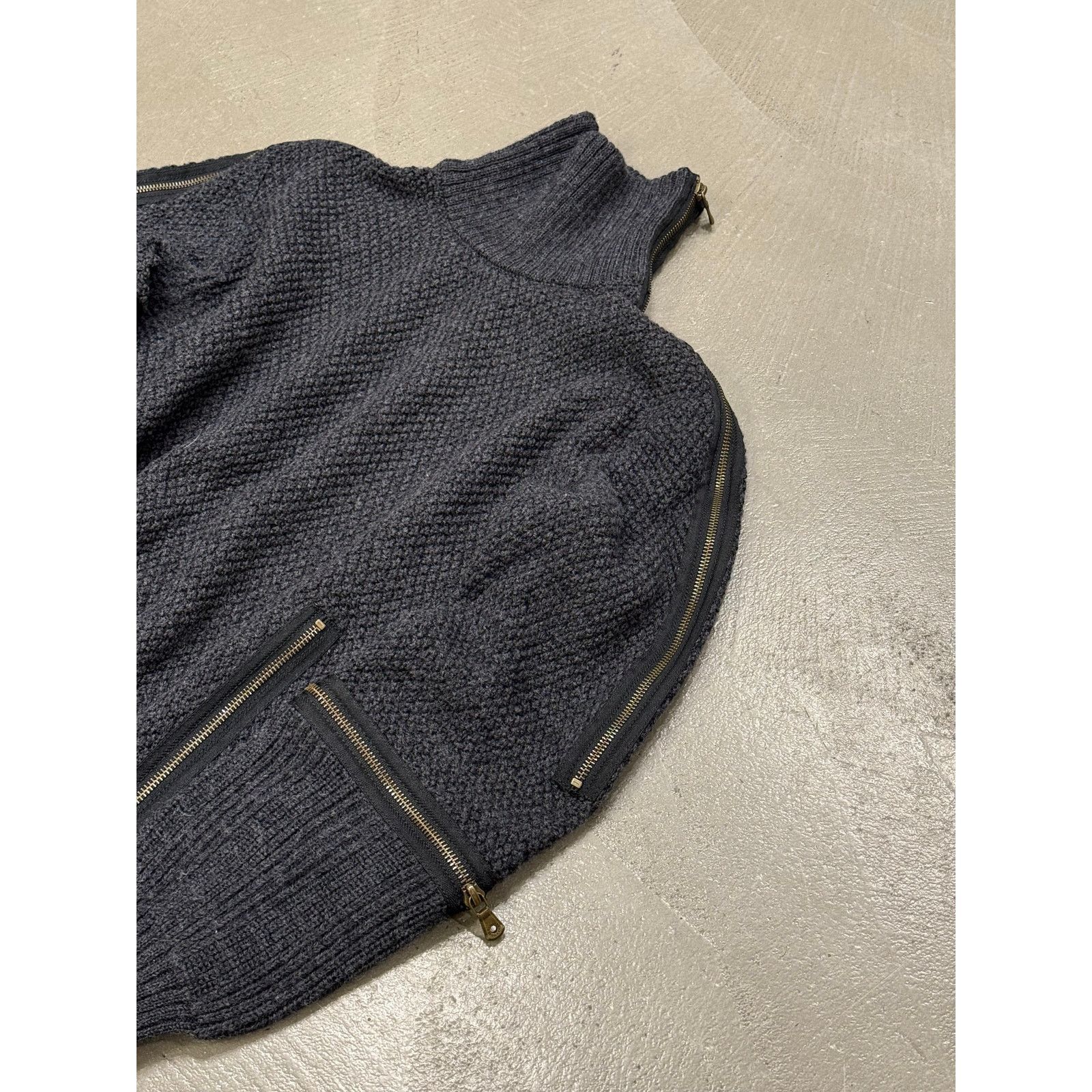Dolce & Gabbana A/W2003 Dolce & Gabbana runway multi zipper modular knit Size L / US 10 / IT 46 - 2 Thumbnail