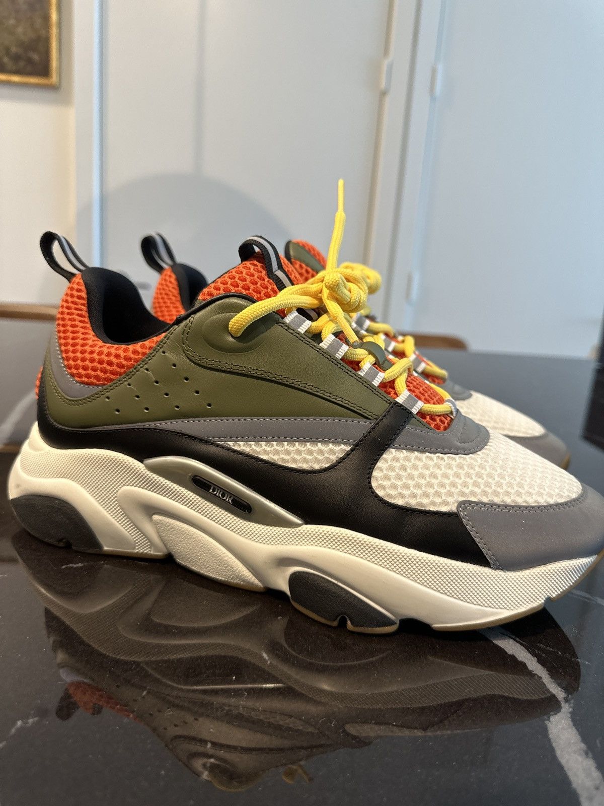 Dior Dior B22 Orange/Green Peter Doig Size US 10 / EU 43 - 1 Thumbnail