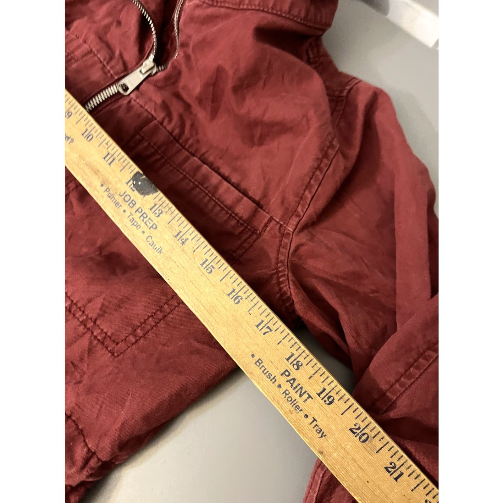 Old Navy Old Navy Safari Jacket Women Small Burgandy 4Pockets Drawstring Waist ZipFront Cotton Jacket Vintage no Size S / US 4 / IT 40 - 5 Thumbnail