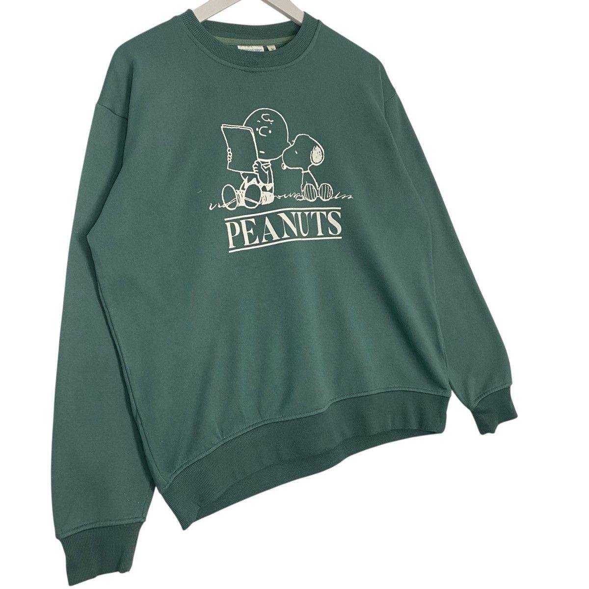 Vintage Vintage Peanuts Printed Crewneck Sweatshirt Green Size M Size M / US 6-8 / IT 42-44 - 3 Thumbnail