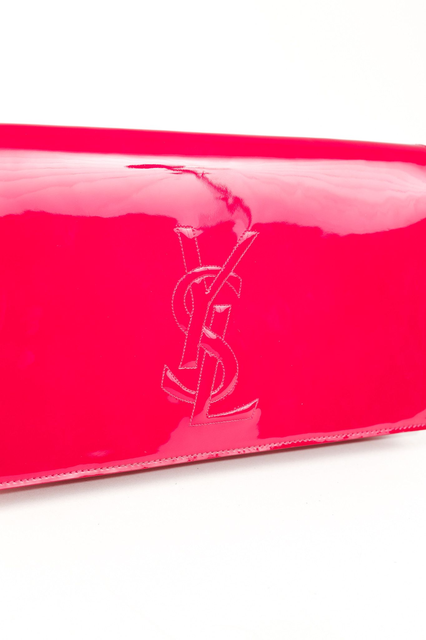 Saint Laurent Paris Saint Laurent Belle de Jour Clutch Patent Leather Clutch Size ONE SIZE - 6 Thumbnail