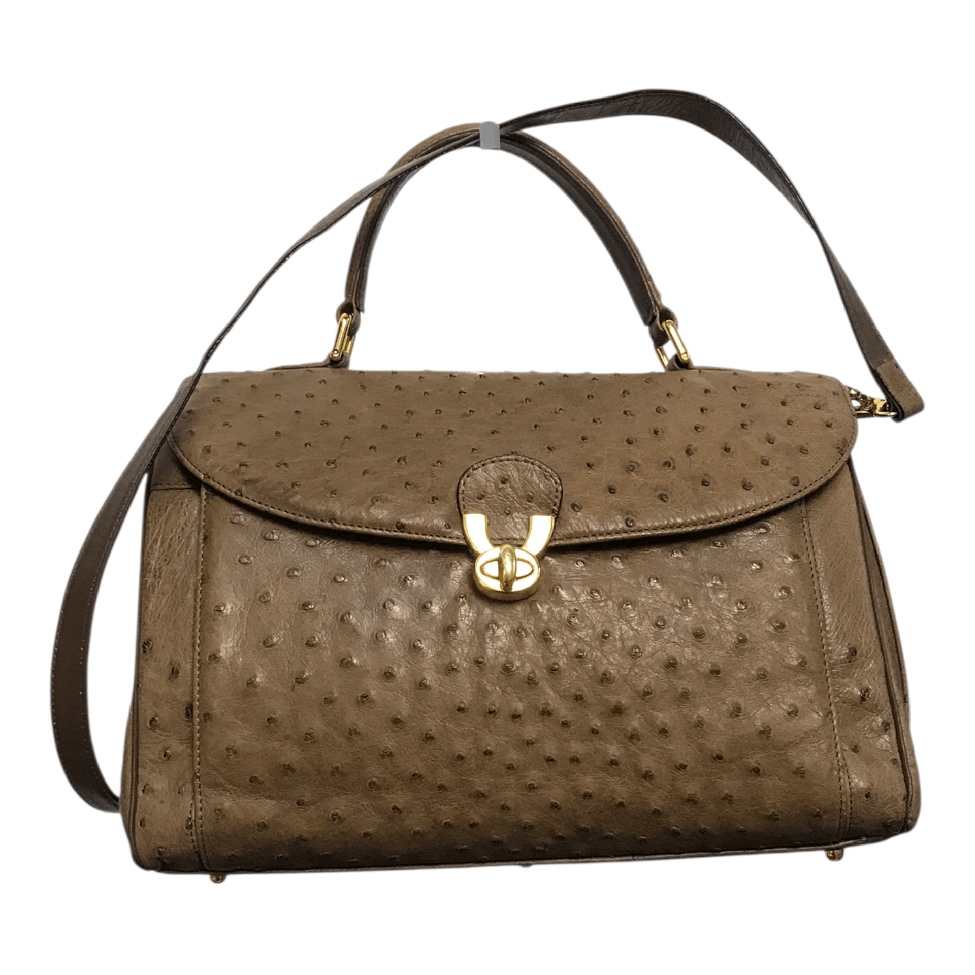 Japanese Brand × Leather Ostrich Brown Leather Two Way Bag Size ONE SIZE - 1 Thumbnail