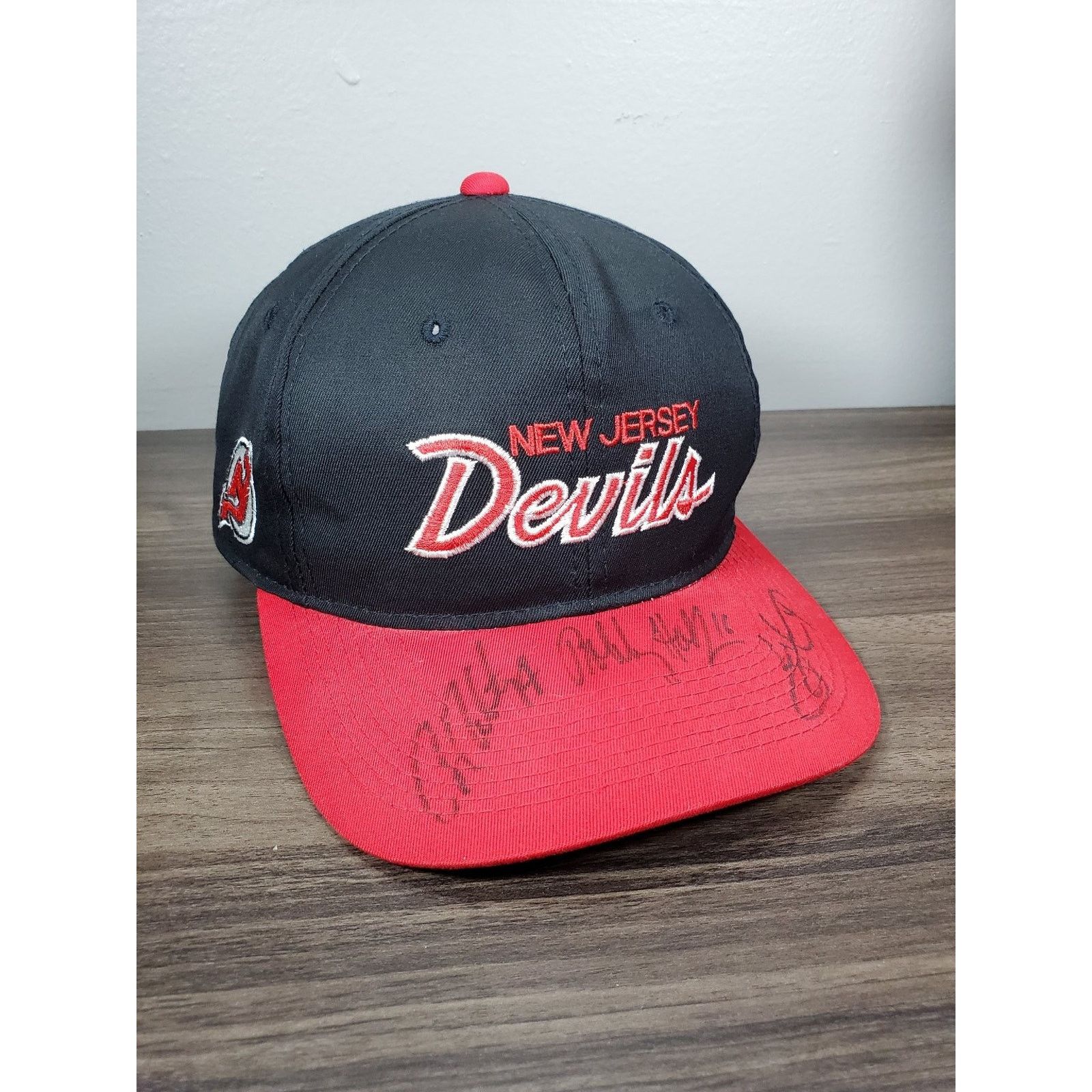 Sports Specialties × Vintage New Jersey Devils Hat Script Snapback Cap Signed NHL Auto Size ONE SIZE - 11 Thumbnail