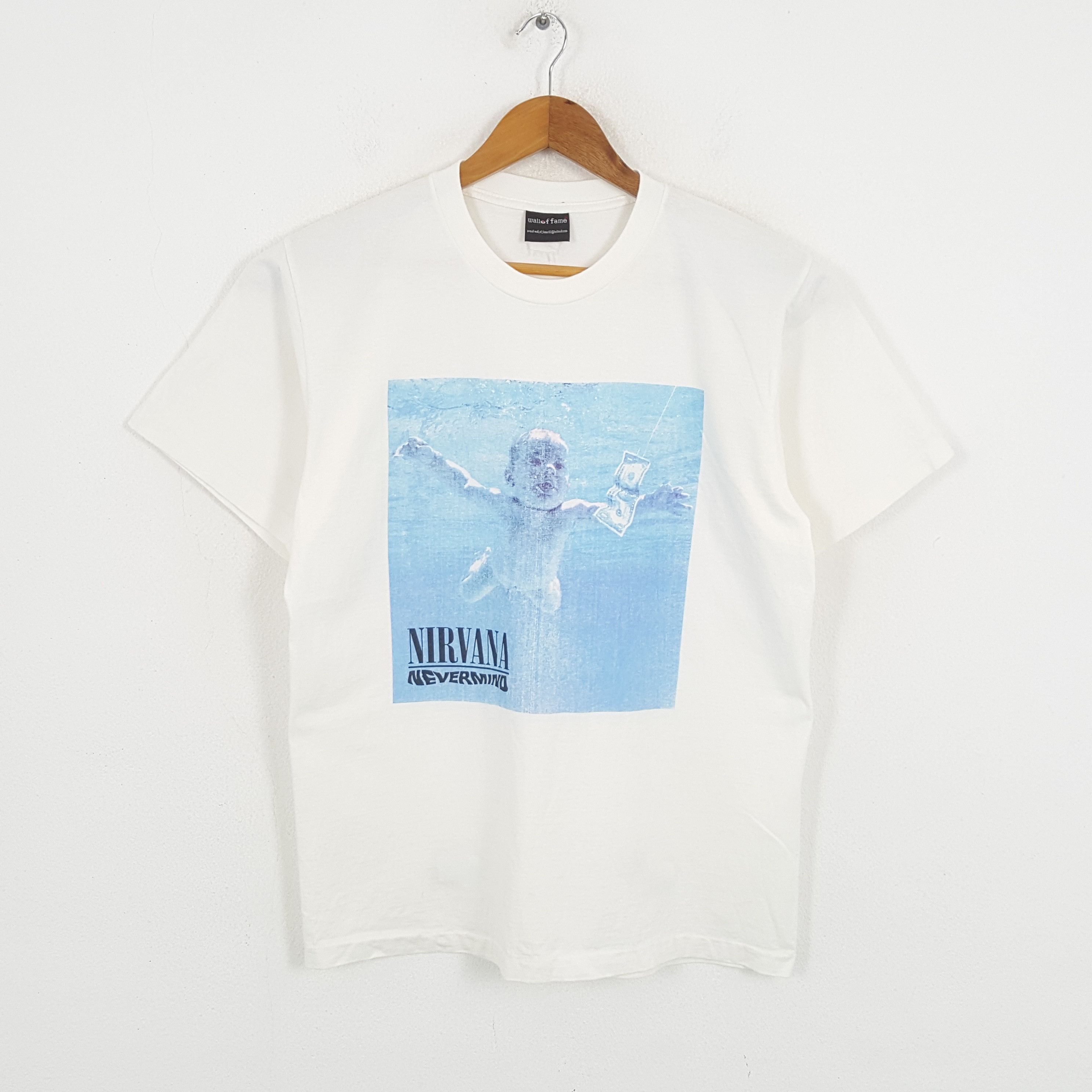 Band Tees × Nirvana × Vintage Vintage NIRVANA NEVERMIND American Rock Band T-Shirt Size US M / EU 48-50 / 2 - 1 Thumbnail