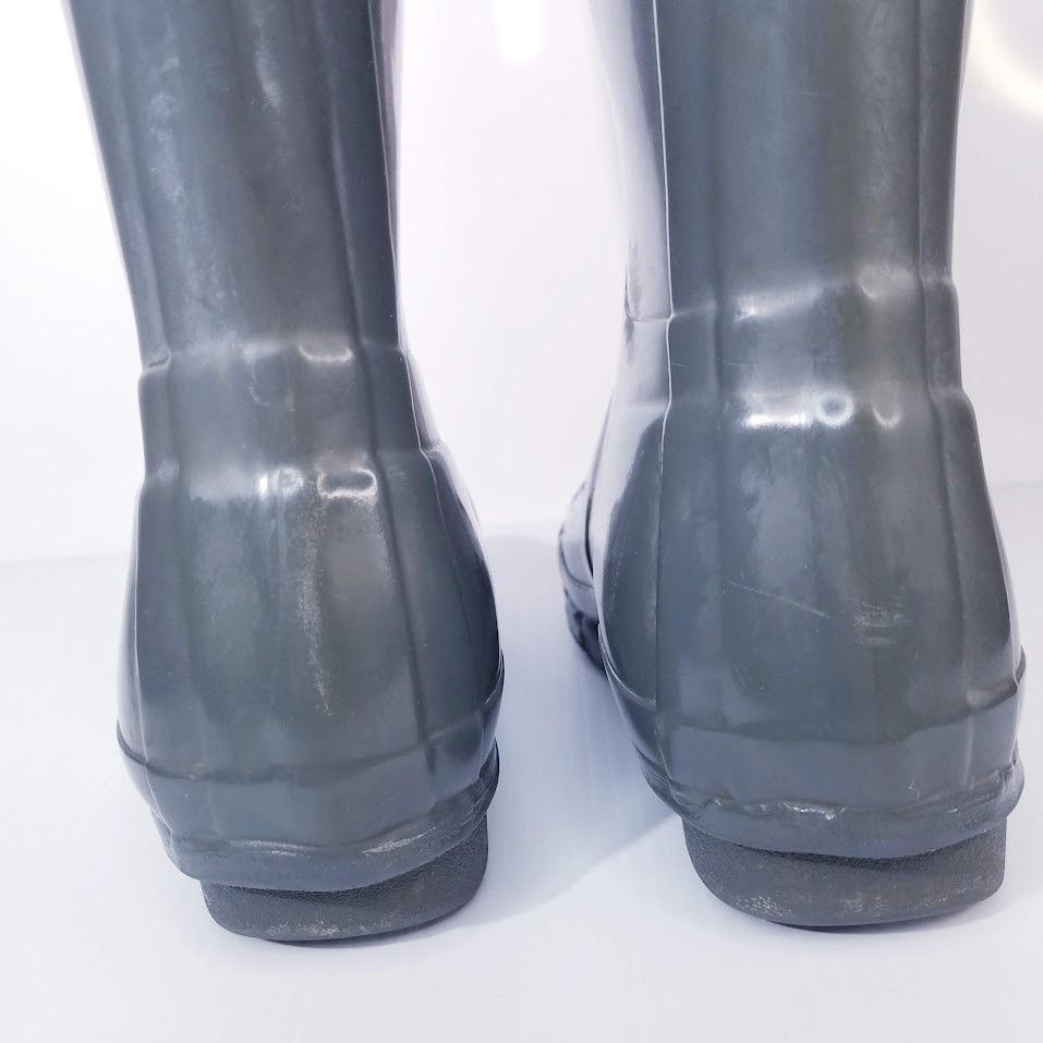 Hunter Women's Original Tall Gloss Rain Boots Green sz 5 EU 35.5 Size US 5 / IT 35 - 4 Thumbnail