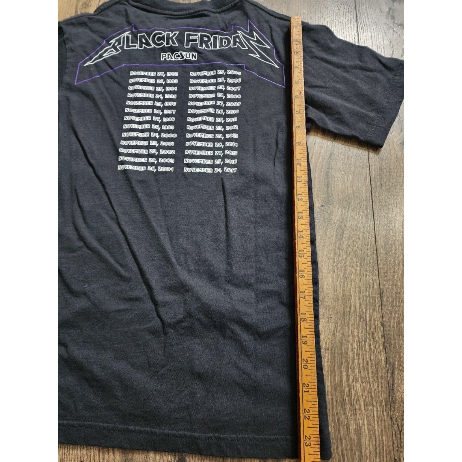 Pacsun PacSun Metallica Graphic Tee, Black, Mens XS, Double Sided, Short Sleeve Size US XS / EU 42 / 0 - 2 Thumbnail