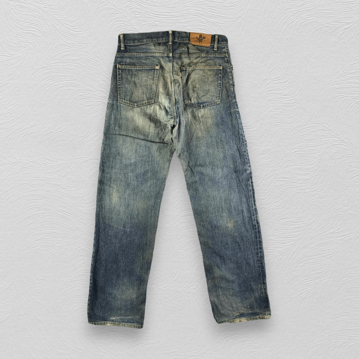 Japanese Brand Vintage Radial Jeans Rusty Wash Denim KJ3139 Size US 34 / EU 50 - 2 Thumbnail