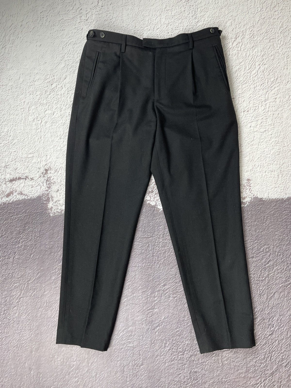 Barena Barena Venezia black wool classic casual pants Size US 34 / EU 50 - 2 Thumbnail