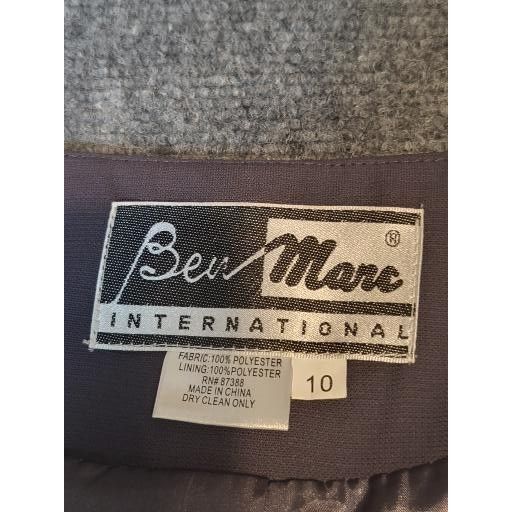 Vintage Ben Marc International Womens Geometric Patterned Crop Jacke Size L / US 10 / IT 46 - 6 Thumbnail