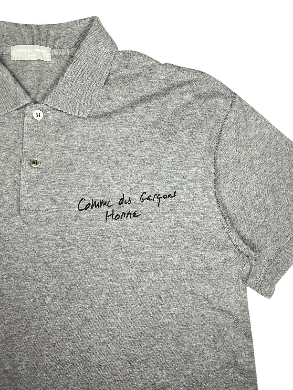 Comme des Garcons Homme F/W 92 Script Logo Polo Shirt Size US M / EU 48-50 / 2 - 2 Thumbnail