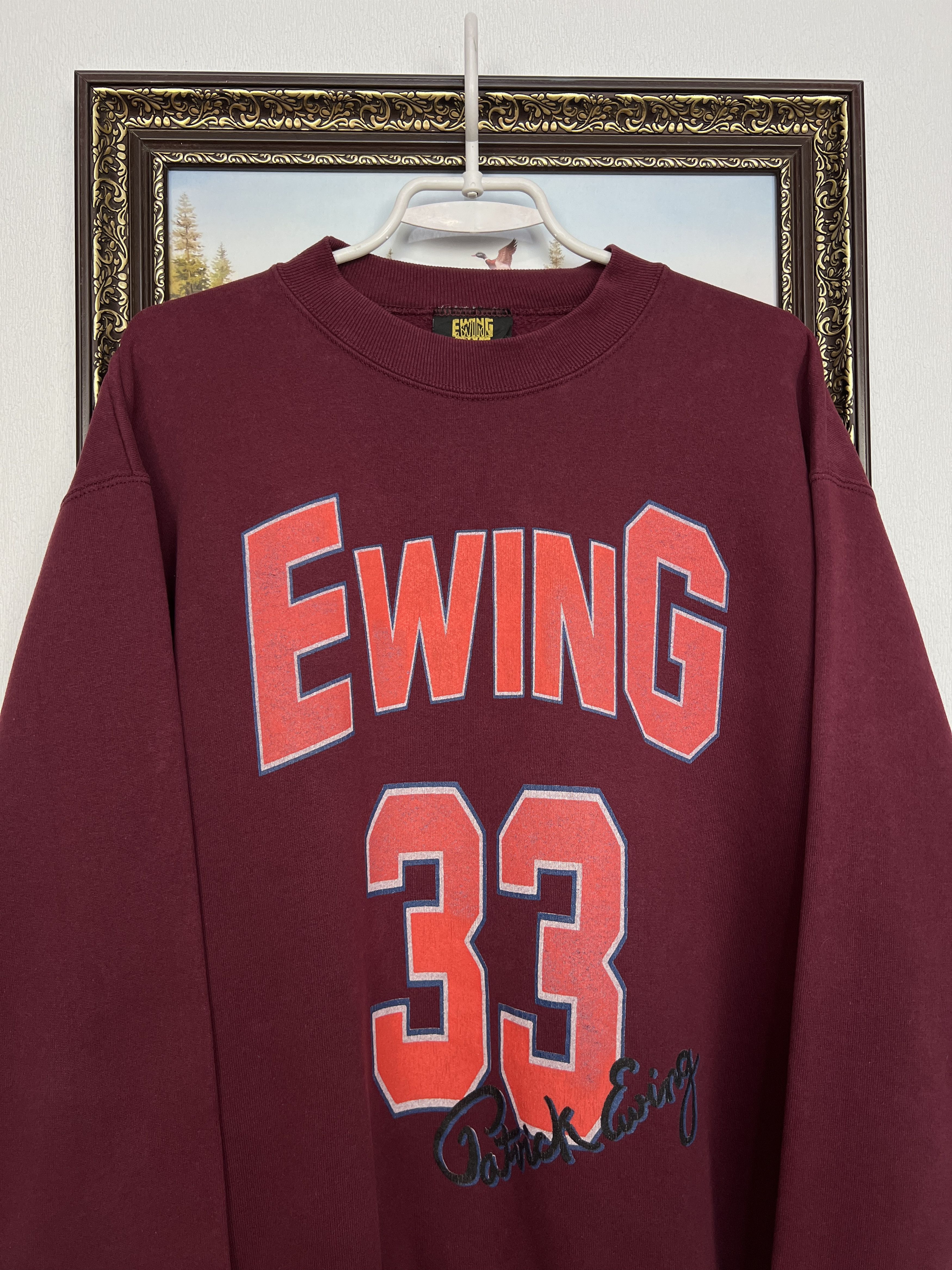 Vintage New York Knicks Patrick Ewing 33 Sweatshirt NBA Crewneck Size US L / EU 52-54 / 3 - 2 Thumbnail