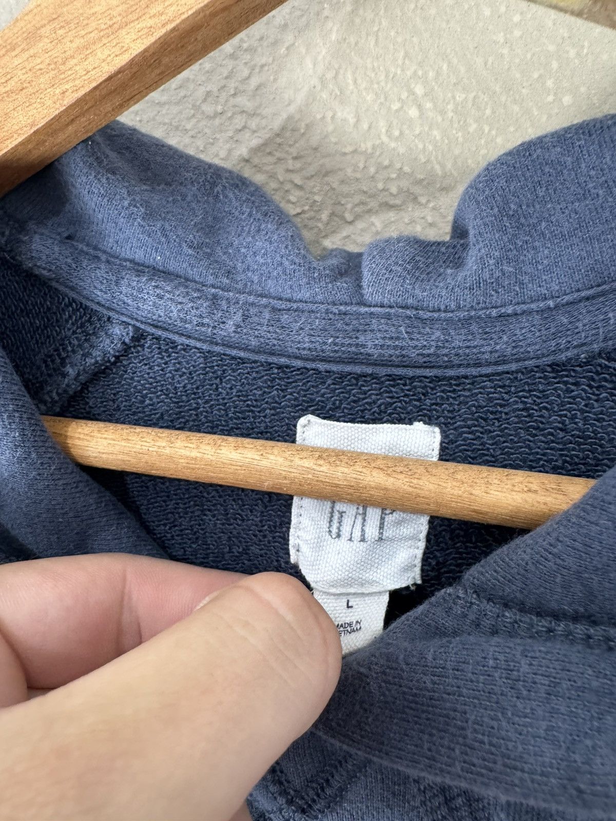 Gap Crazy Vintage Y2K/2000s Gap USA Spellout Essential Hoodie! Size US L / EU 52-54 / 3 - 3 Thumbnail