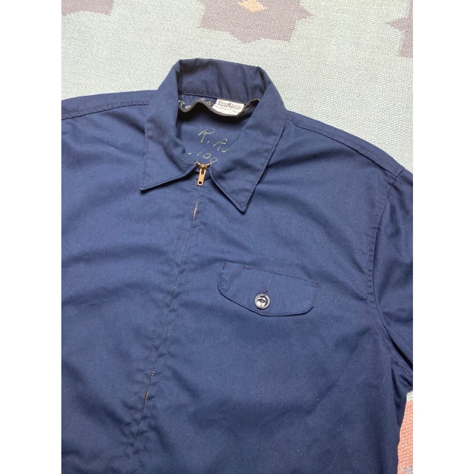 Vintage VINTAGE ToppMaster Jacket Work Blue 44 Mens Zip 3 Pocket 60s Talon Size US S / EU 44-46 / 1 - 6 Thumbnail