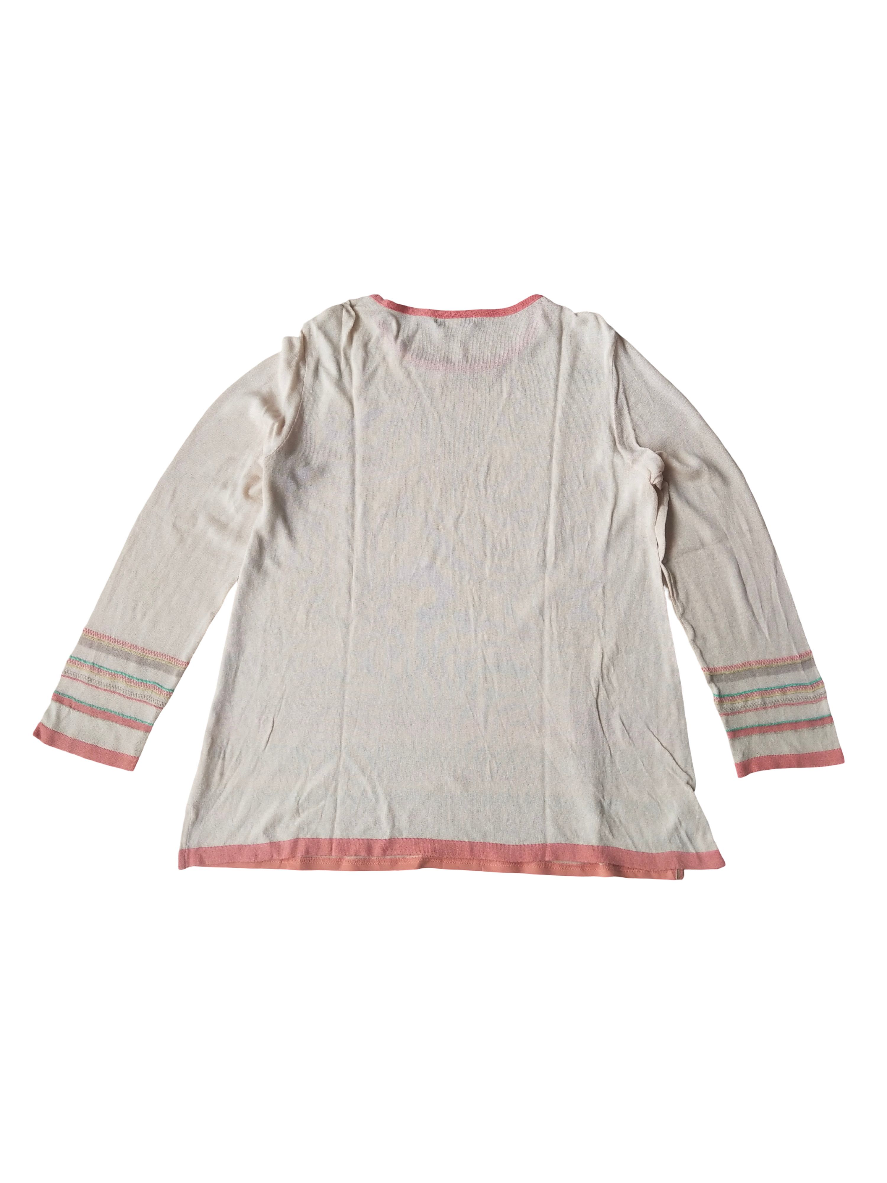 Beauty Beast Vintage Koret Japan Paisley Paneled Knit Top Boho Y2K Size L / US 10 / IT 46 - 6 Thumbnail