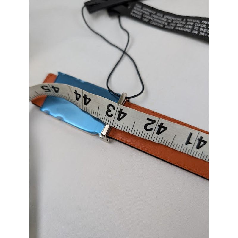 Amiri o1rshd1 Q:2 / Size: 95 / Pebbled Amiri Belt in Orange Size 38 - 10 Thumbnail
