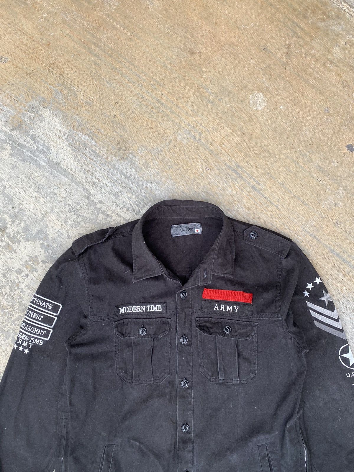 Japanese Brand Abettor harajyuku military punk style long sleeve shirts Size M / US 6-8 / IT 42-44 - 4 Thumbnail