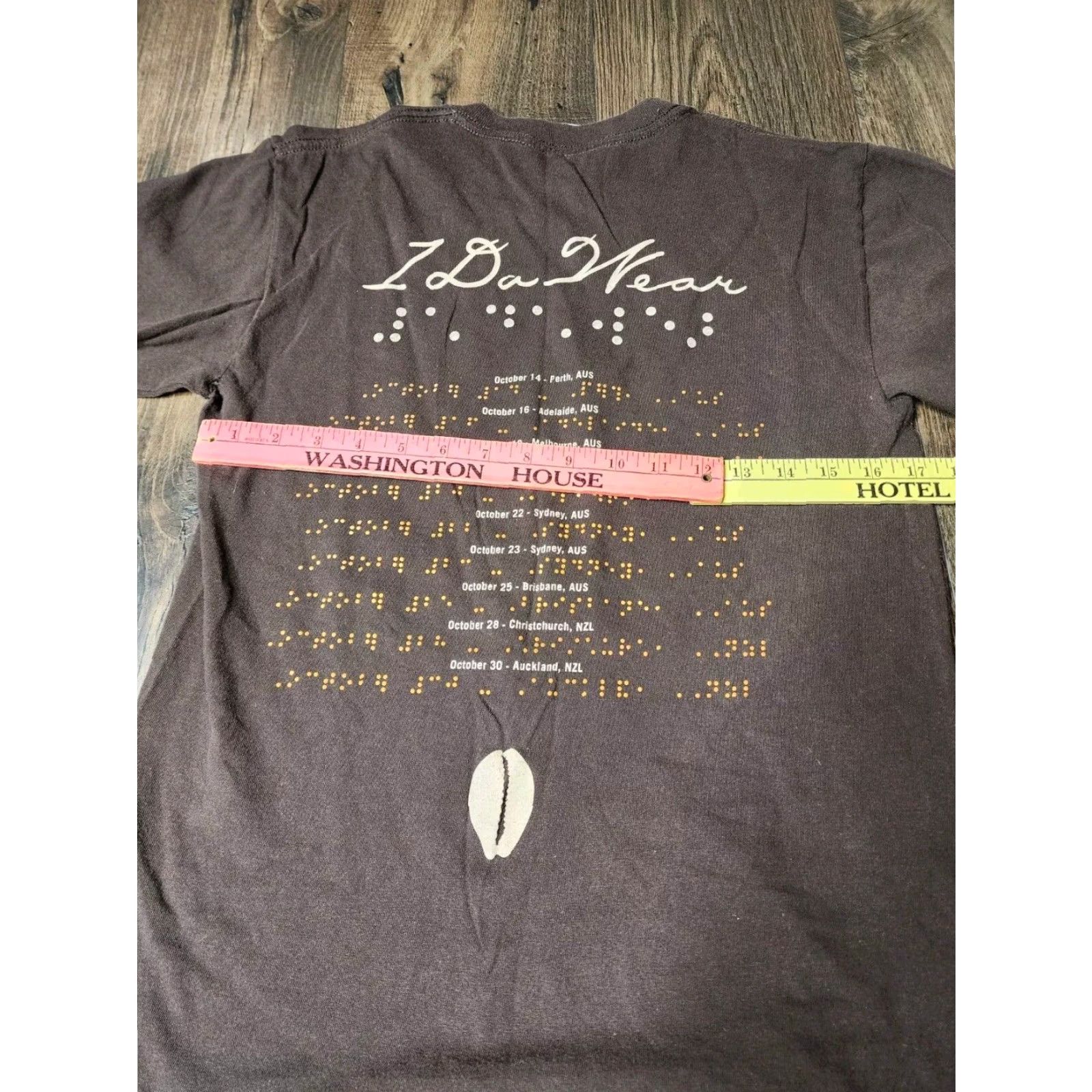 Gildan Stevie Wonder 1 Da Wear Tour Double Sided Distressed Music T Shirt Brown Small Size US S / EU 44-46 / 1 - 4 Thumbnail