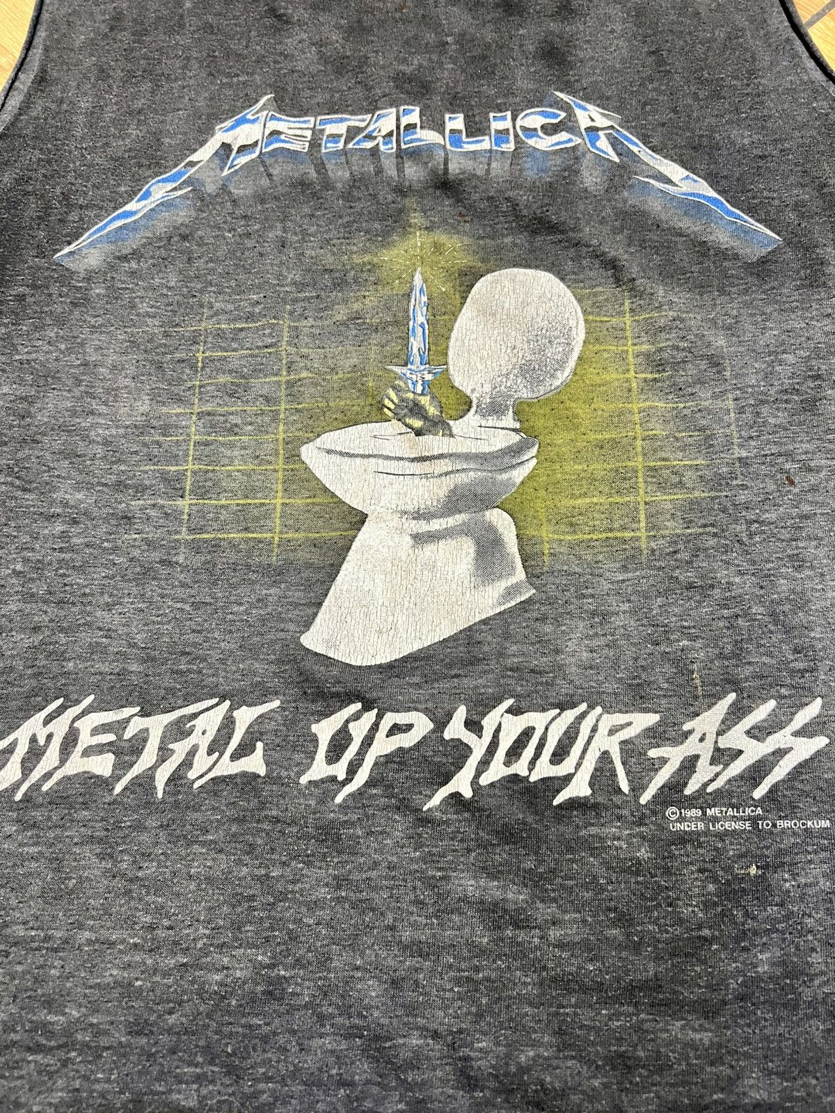 Band Tees Vintage Sleeveless 80s Metallica Metal Up Your Ass Tee Size US M / EU 48-50 / 2 - 5 Thumbnail
