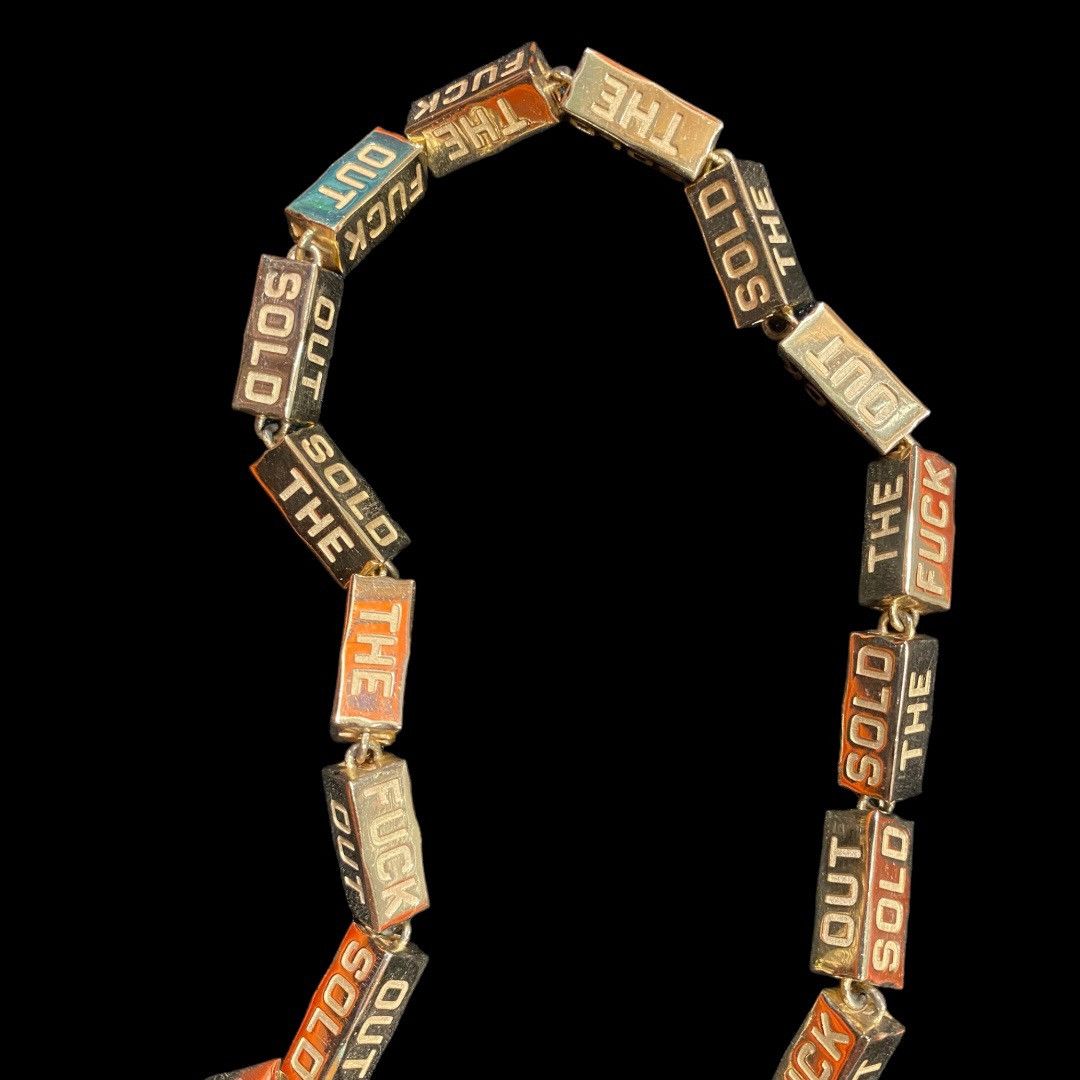 Vlone Vlone STFO Solid 14K Gold Necklace Size ONE SIZE - 6 Thumbnail