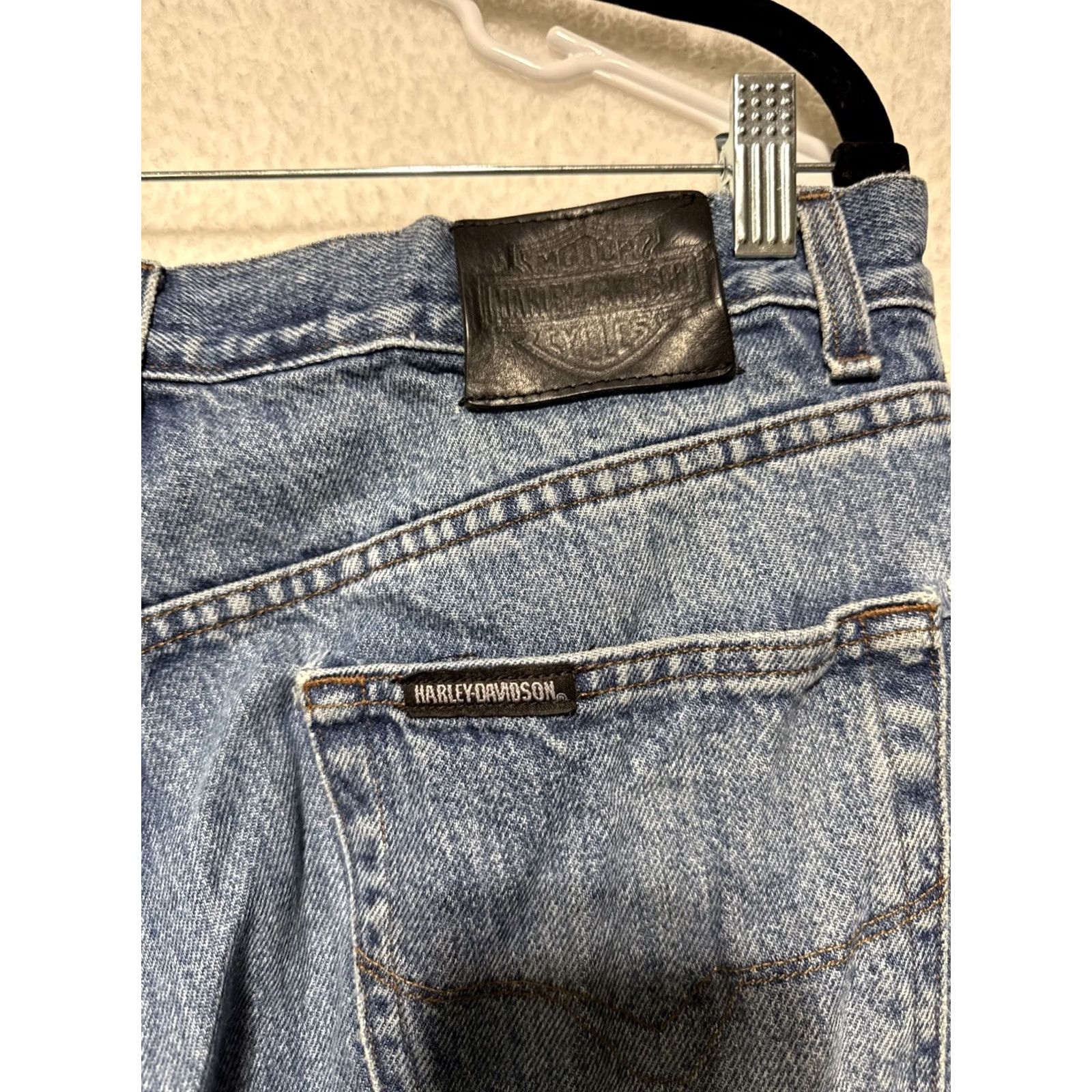Harley Davidson Harley-Davidson Jeans Men Blue Relaxed Denim 34x34 Size 34 Regular Inseam 34 Size US 34 / EU 50 - 6 Thumbnail