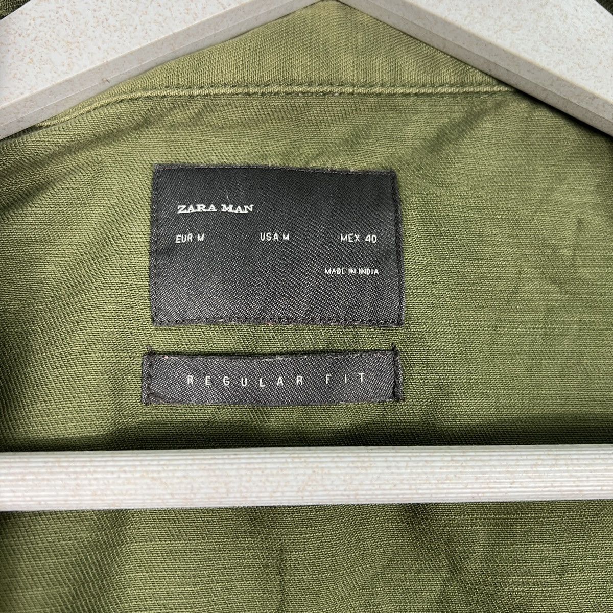 Japanese Brand 🔥 ZARA MAN PSILOCYBE MILITARY SLEEVE LESS SHIRT JACKET Size US M / EU 48-50 / 2 - 13 Thumbnail