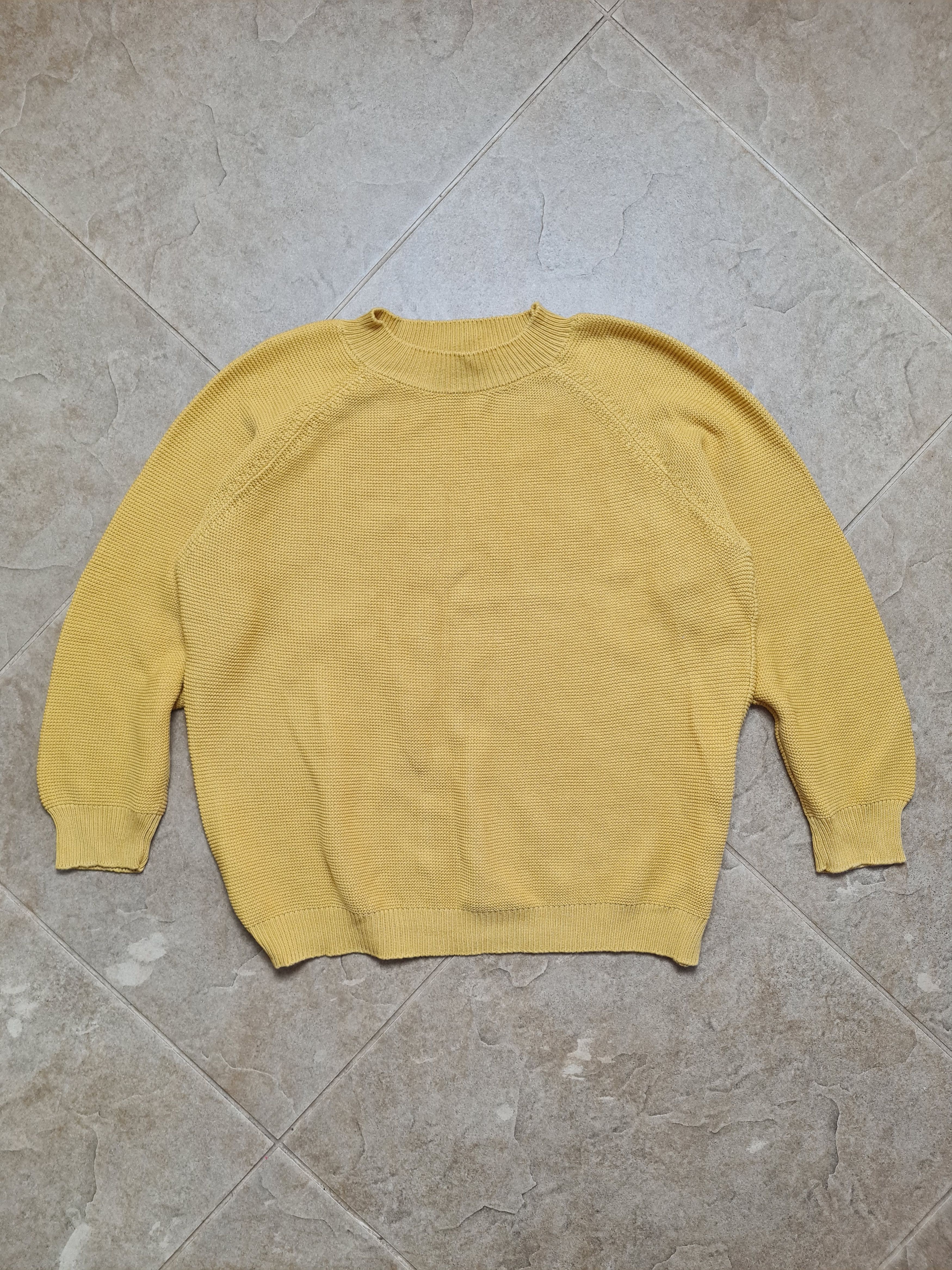 Max Mara Weekend Max Mara Womens Yellow Knit Sweater Raglan Sleeve Size M / US 6-8 / IT 42-44 - 1 Thumbnail