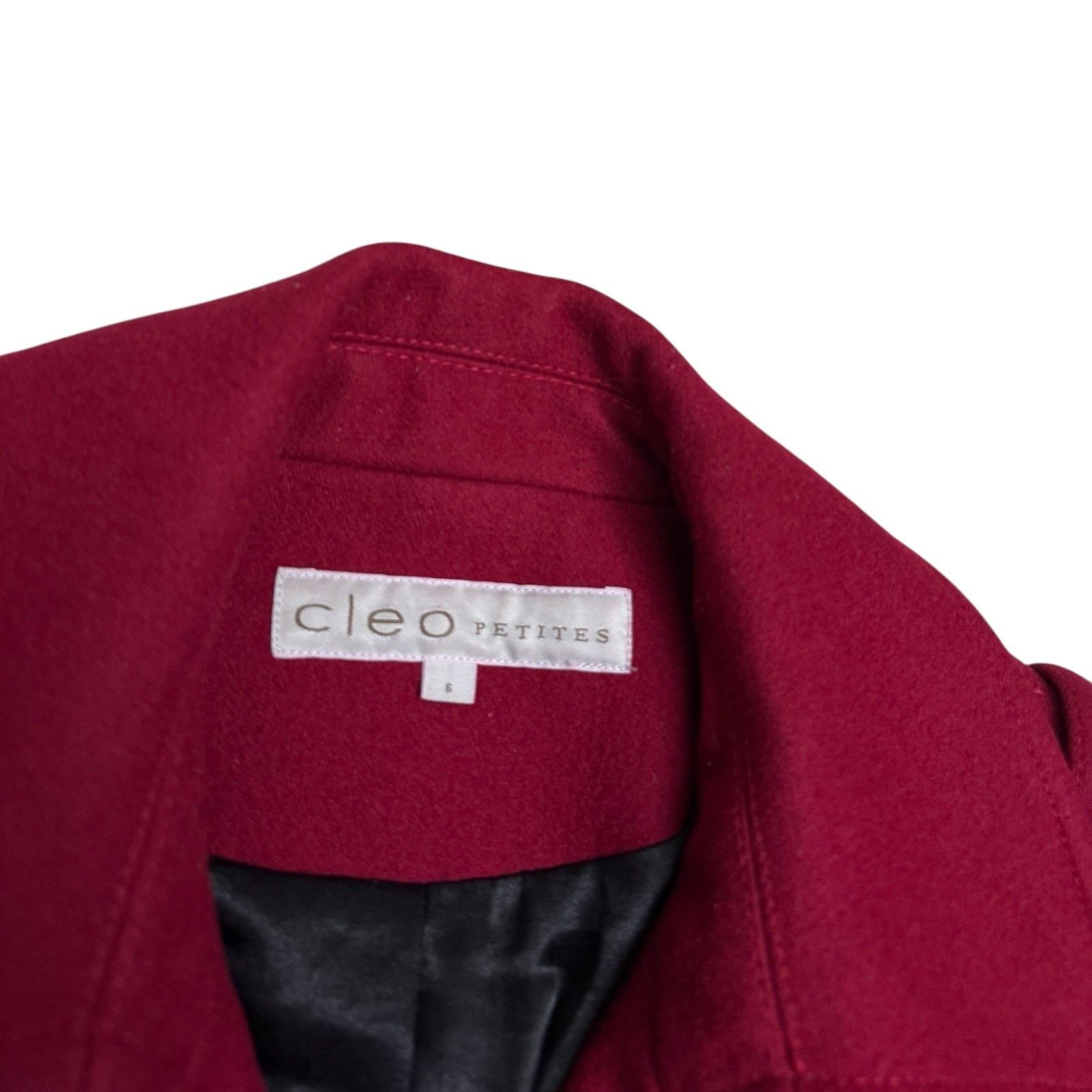 Other CLEO Petites Wool Blend Business Casual Pea Coat 6 Petite Size M / US 6-8 / IT 42-44 - 3 Thumbnail