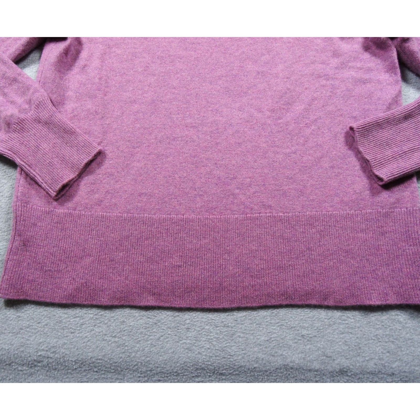 J.Crew J.Crew Sweater Womens Medium Purple 100% Cashmere Knit Crewneck Luxury Soft Size M / US 6-8 / IT 42-44 - 3 Thumbnail