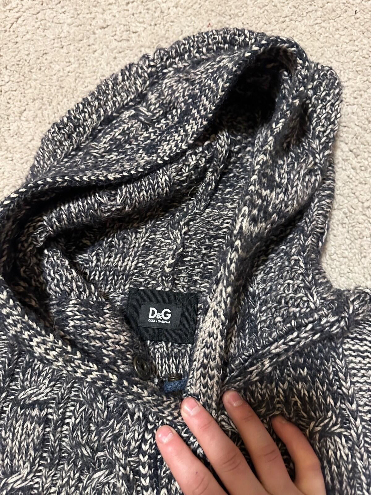 Dolce & Gabbana Mens Dolce Gabana Knit Sweater Hood Sz 52 Size US L / EU 52-54 / 3 - 6 Thumbnail