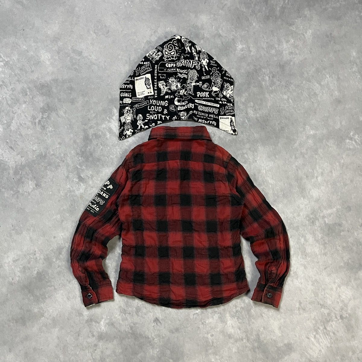 Hysteric Glamour Hysteric Glamour NY Punk Hooded Flannel Size US XXS / EU 40 - 11 Thumbnail