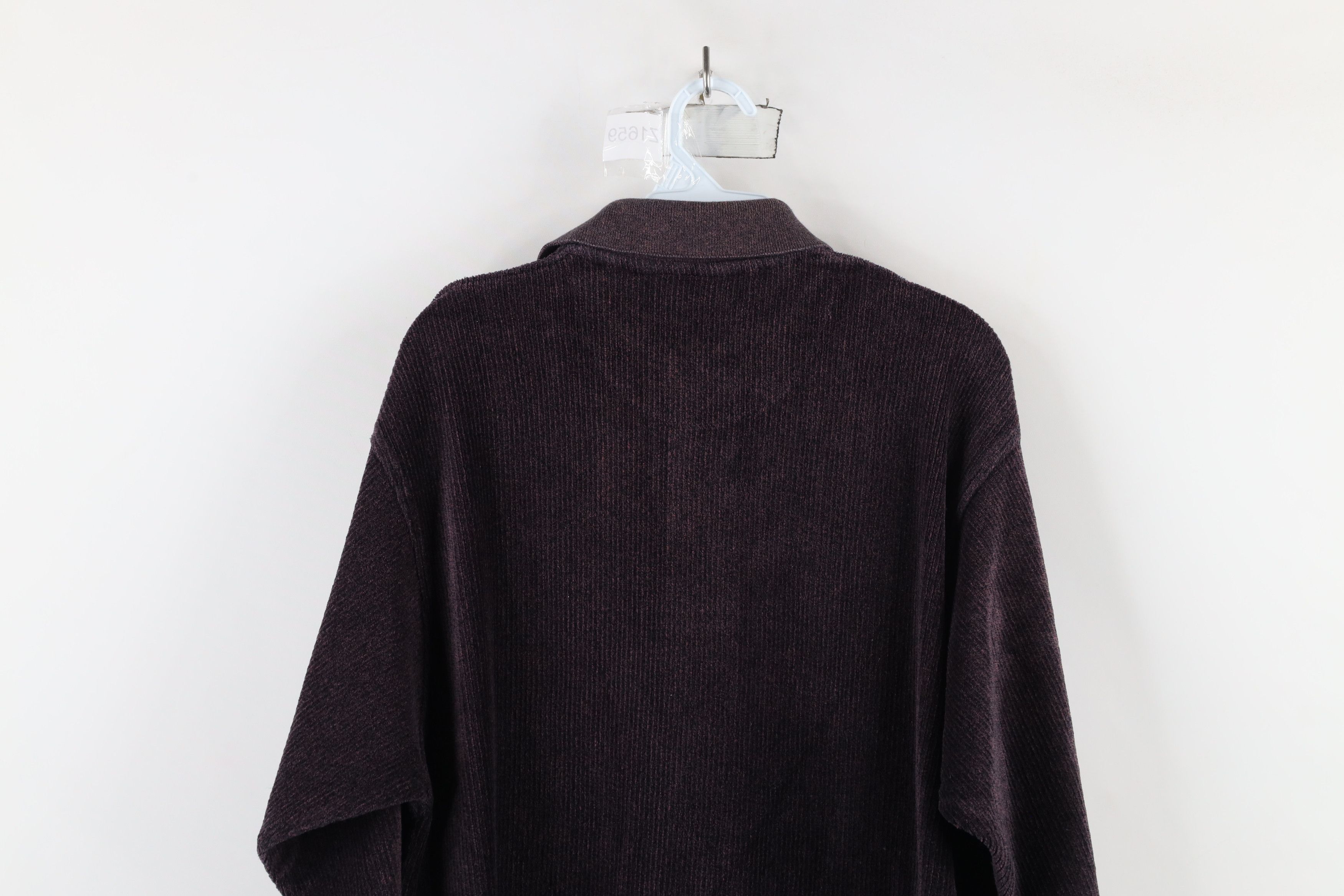 Vintage Vintage 90s Streetwear Fleece Long Sleeve Rugby Polo Shirt Size US L / EU 52-54 / 3 - 10 Thumbnail
