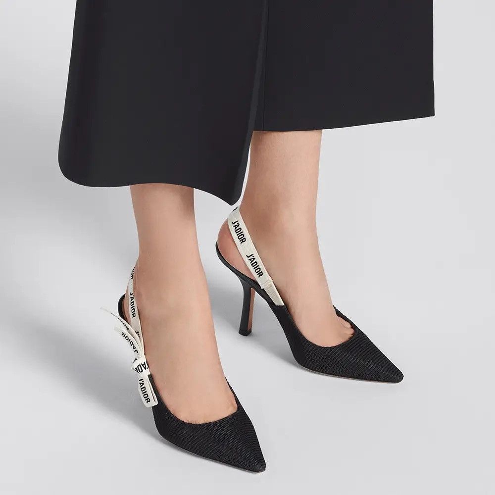 Dior Women's J'Adior Slingback Pumps Technical Fabric 100 Size US 9 / IT 39 - 1 Thumbnail