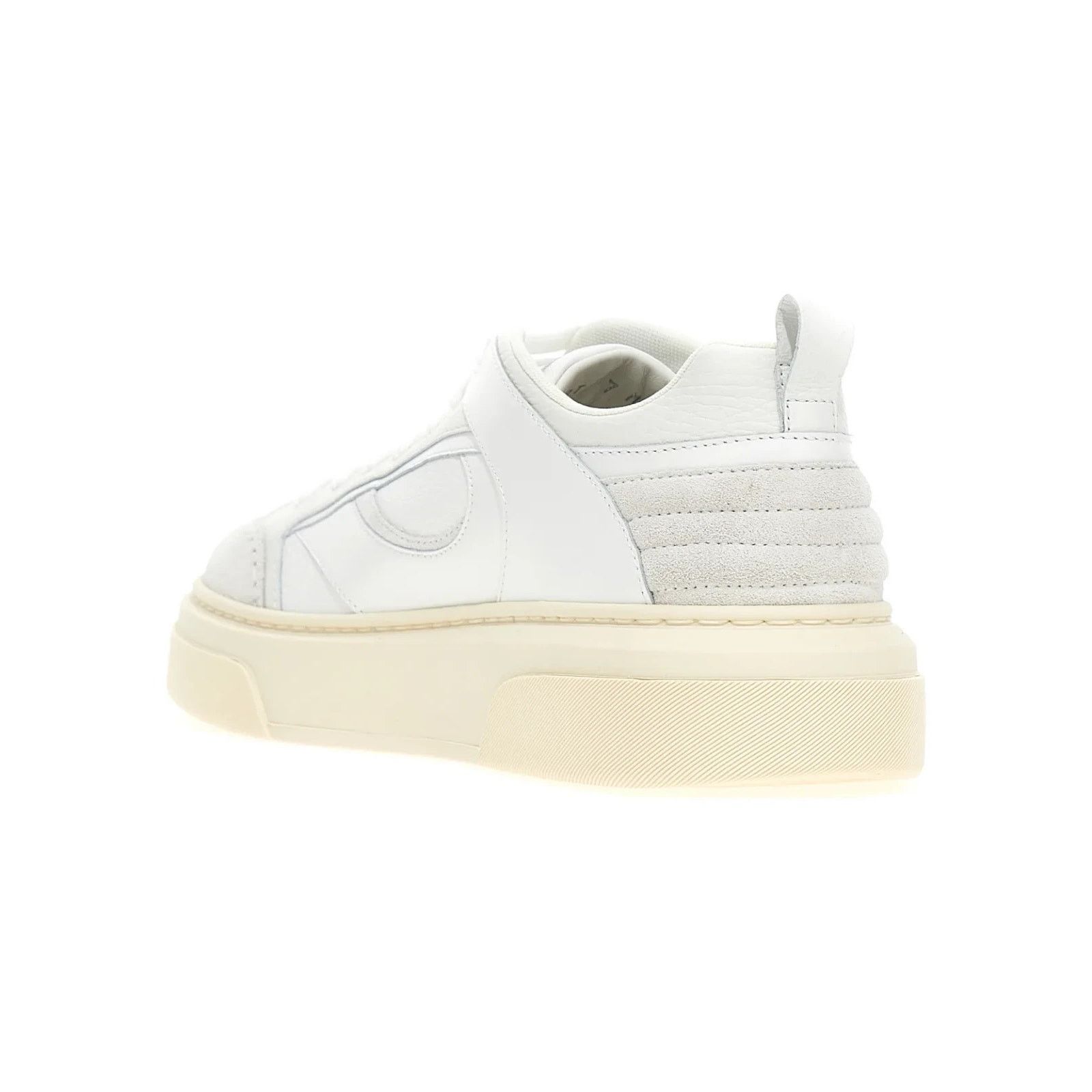 Salvatore Ferragamo FERRAGAMO CASSINA WHITE LEATHER GANCINI LOGO SNEAKERS 10.5 Size US 10.5 / EU 43-44 - 7 Thumbnail