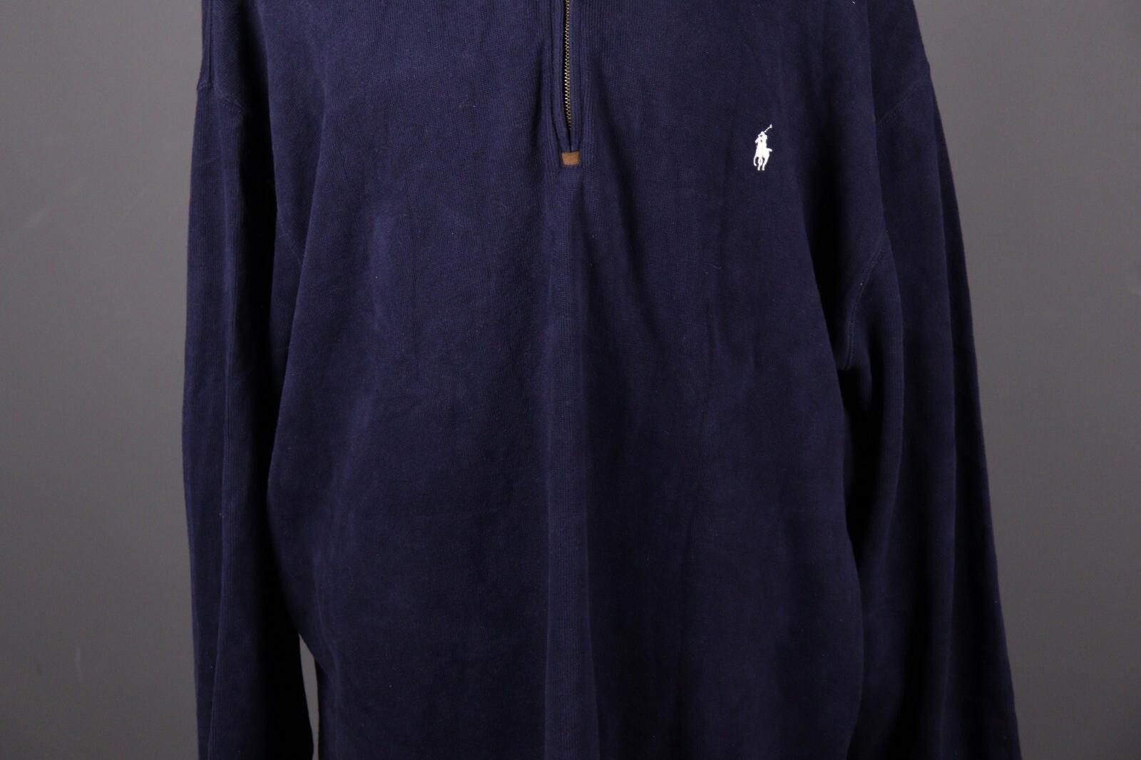 Polo Ralph Lauren Polo Ralph Lauren Blue 1/4 Zip Knit Sweater Size 4XB BIG Size US M / EU 48-50 / 2 - 3 Thumbnail