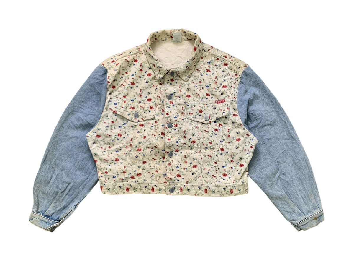 Art Comes First Flowers Art Deguy Paris Crop Jacket Made in France Size US M / EU 48-50 / 2 - 1 Thumbnail