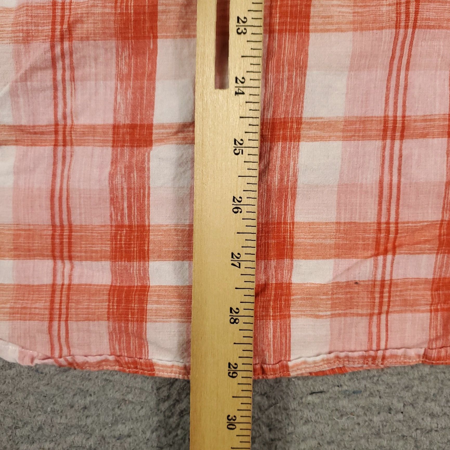 Tommy Bahama Tommy Bahama Shirt Mens Large Orange Plaid Cotton Button-Up Short Sleeve Shirt Size US L / EU 52-54 / 3 - 4 Thumbnail