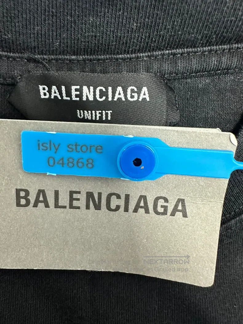 Balenciaga Balenciaga Slim Fit Crewneck Short Sleeve Printed Cotton R Size US S / EU 44-46 / 1 - 4 Thumbnail